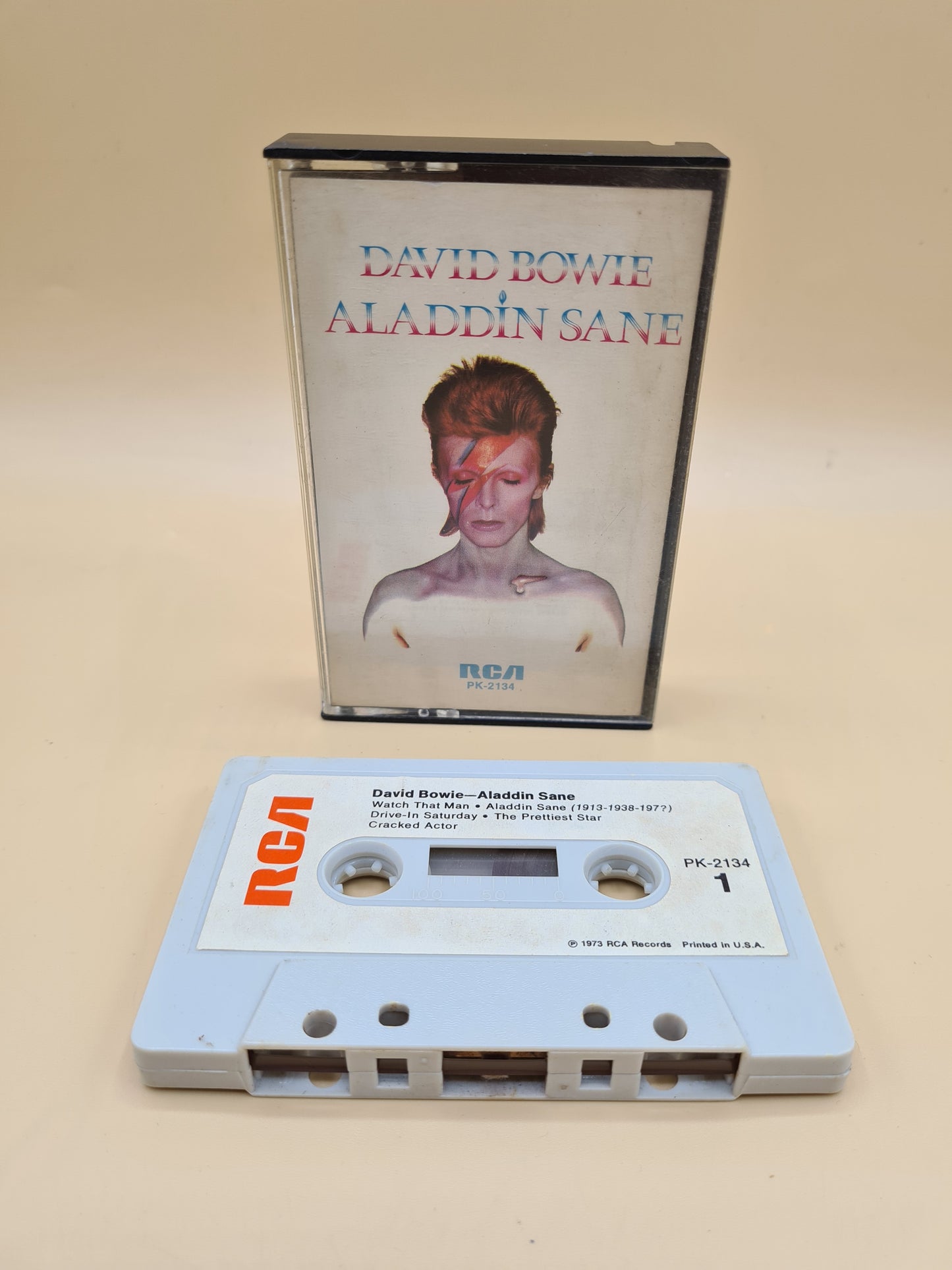 David Bowie Aladdin Sane Audio Cassette Tape