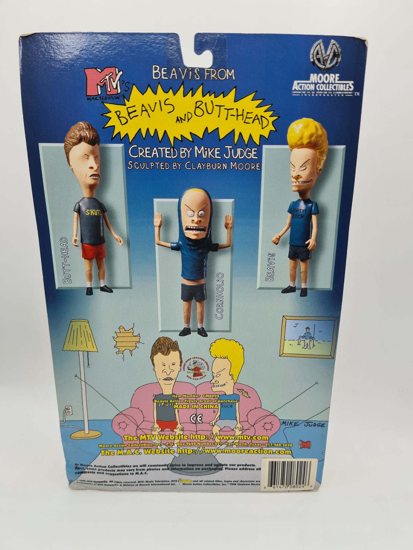 Beavis and Butt-head Radioactive Beavis Exclusive Figure 90s 1998