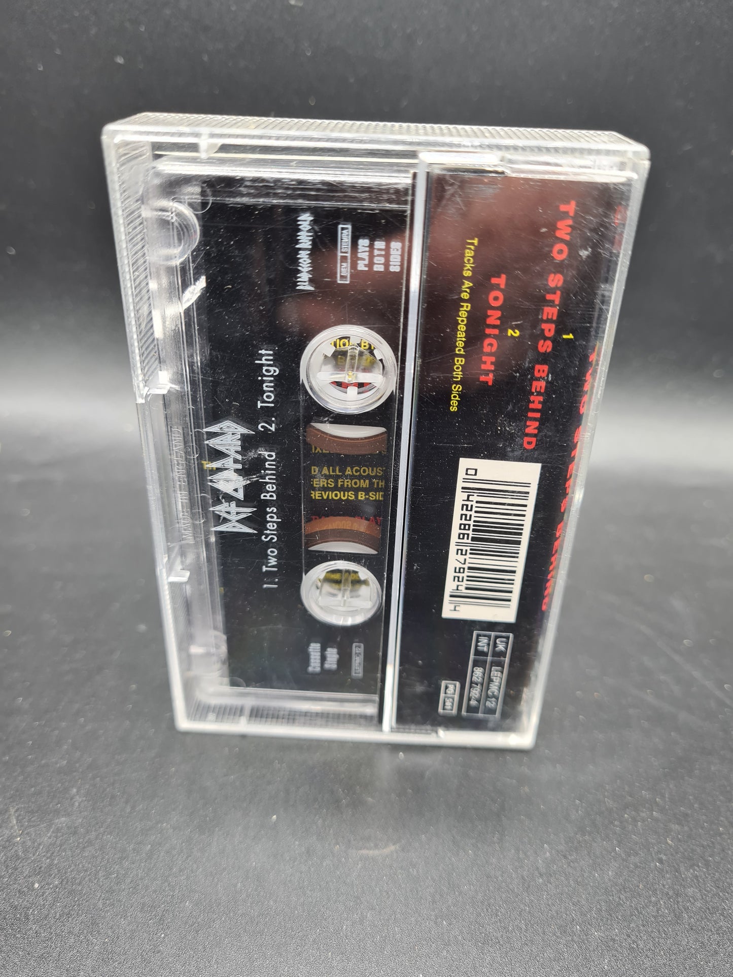 DEF LEPPARD TWO STEPS BEHIND CASSETTE Tape Single W4