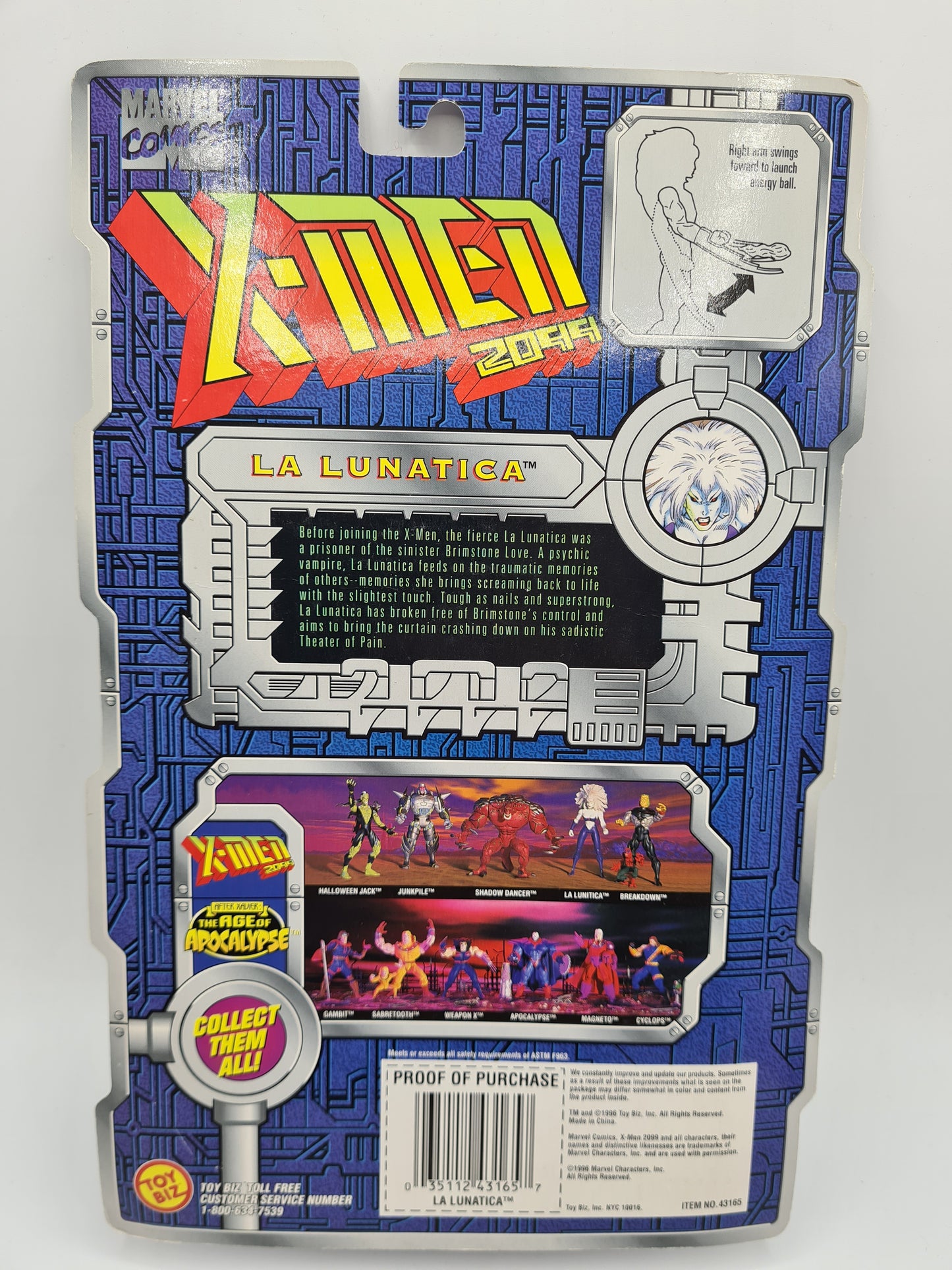 ToyBiz Marvel Comics X-Men 2099 La Lunatica Action Figure