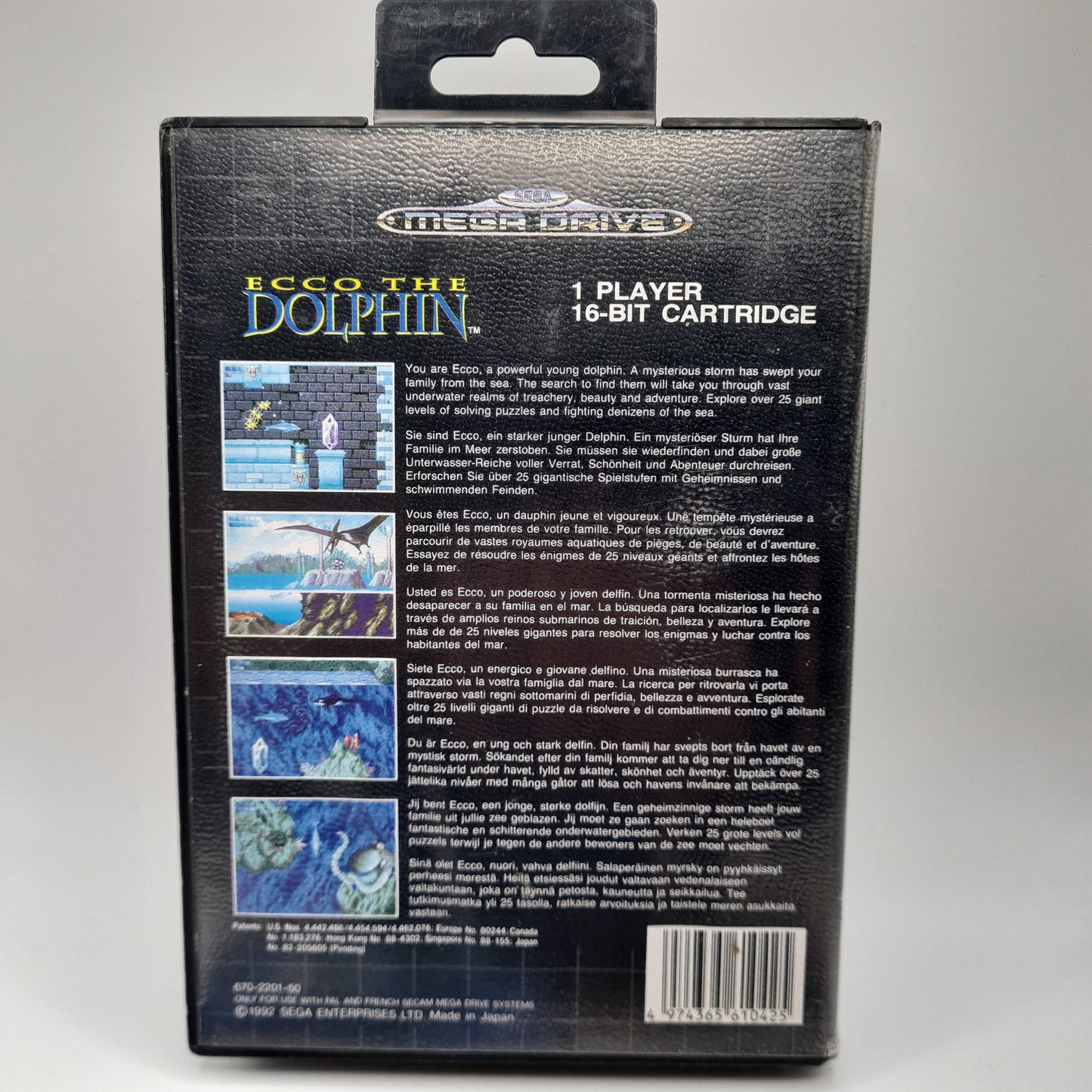 Echo The Dolphin Sega Megadrive W3
