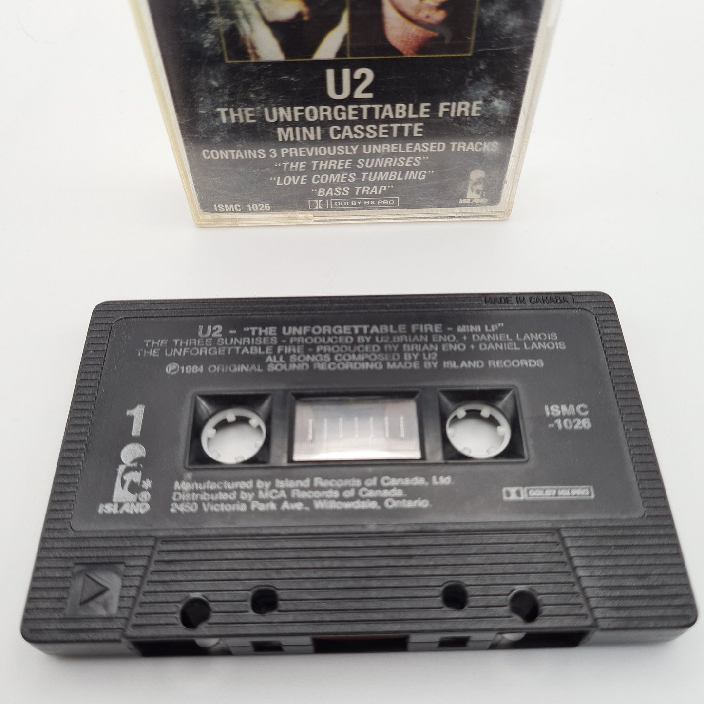 U2 The Unforgettable Fire Cassette Tape