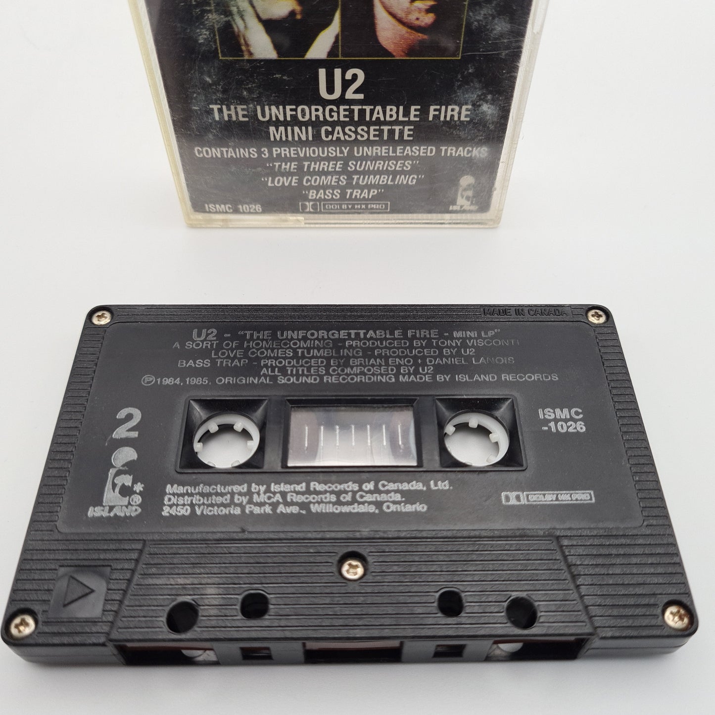 U2 The Unforgettable Fire Cassette Tape