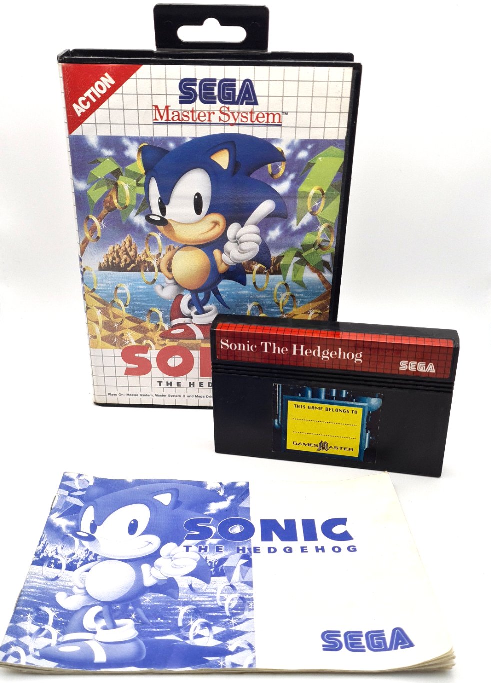 Sonic The Hedgehog Sega Master System Game W5