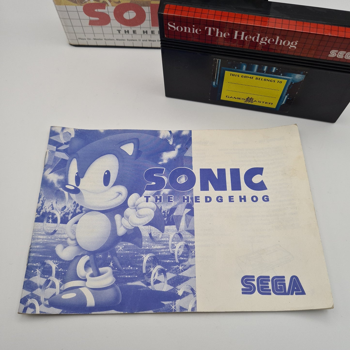 Sonic The Hedgehog Sega Master System Game W5
