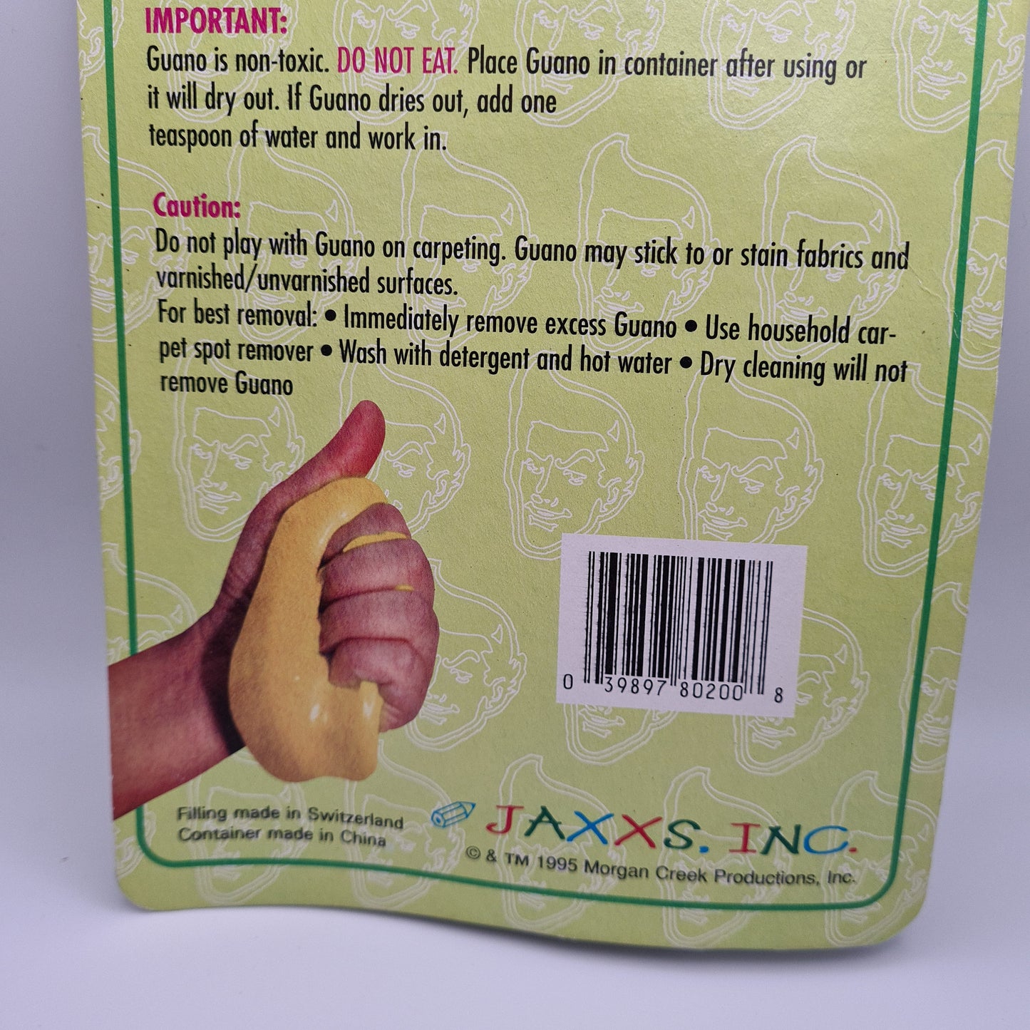 Ace Ventura Guano 1995 Retro Collectable W5