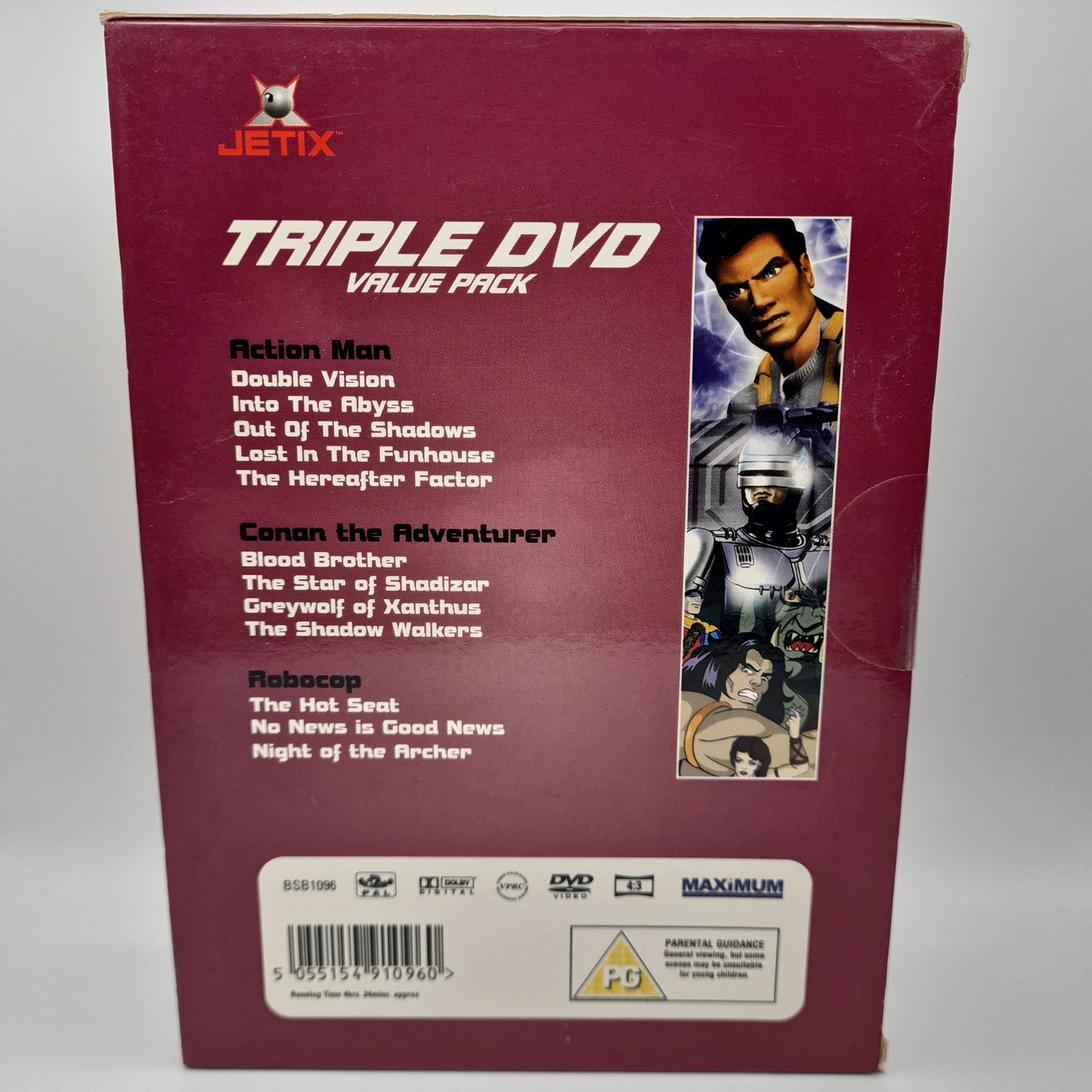 Jetix DVD Triple Pack Robocop, Conan & Action Man