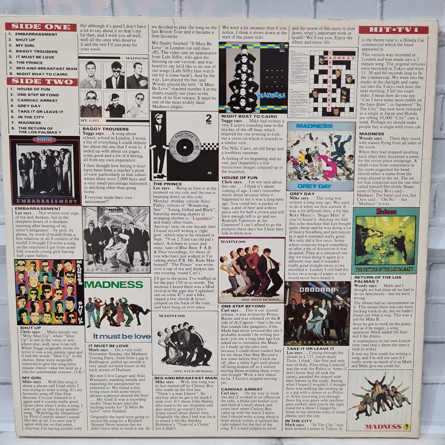 Madness (Complete) 16 Hit Tracks 12" Vinyl