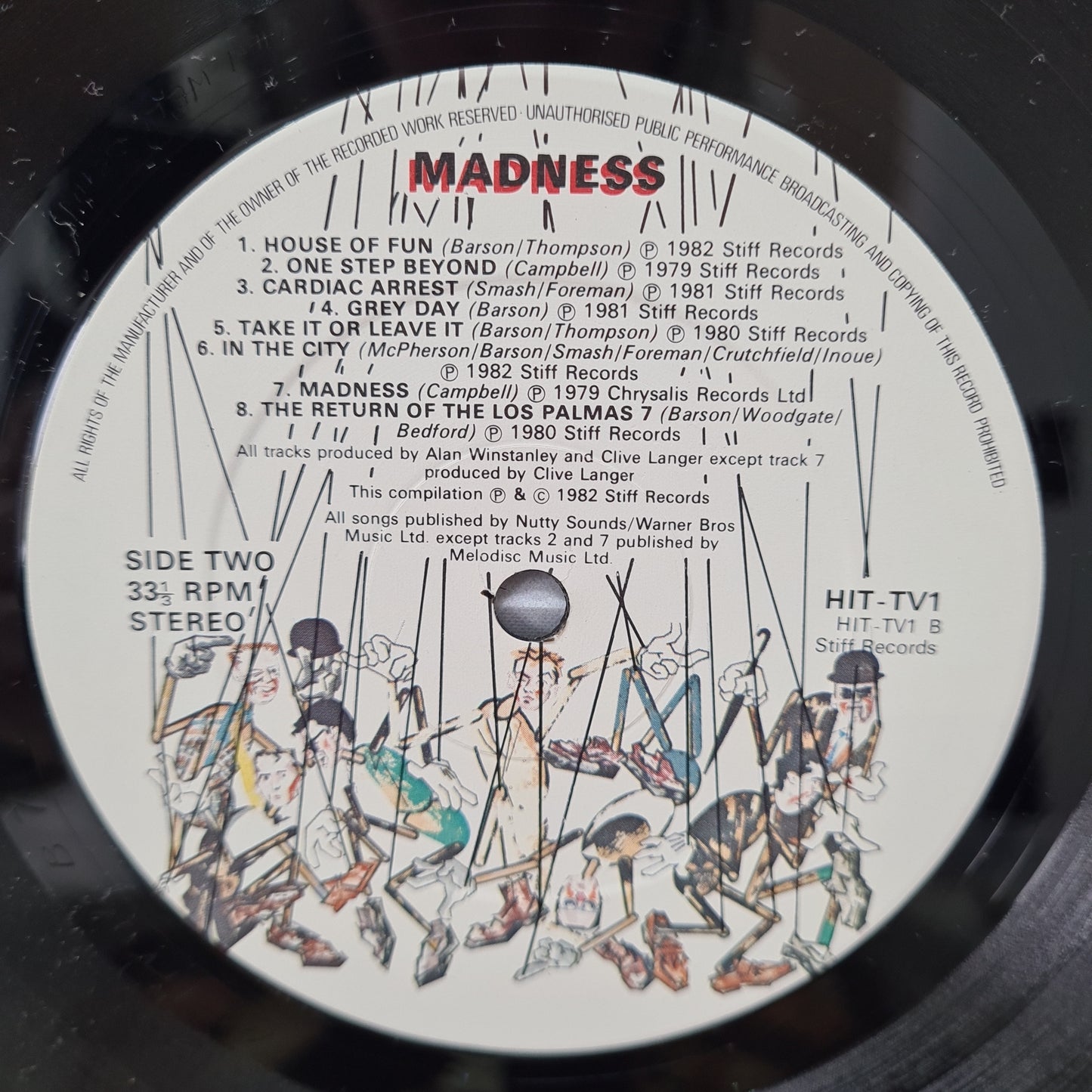 Madness (Complete) 16 Hit Tracks 12" Vinyl