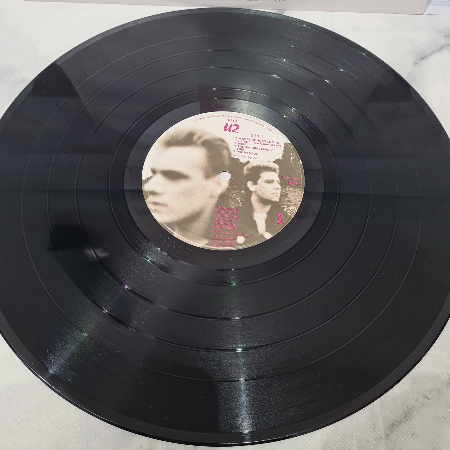 U2 The Unforgettable Fire LP 12" Vinyl