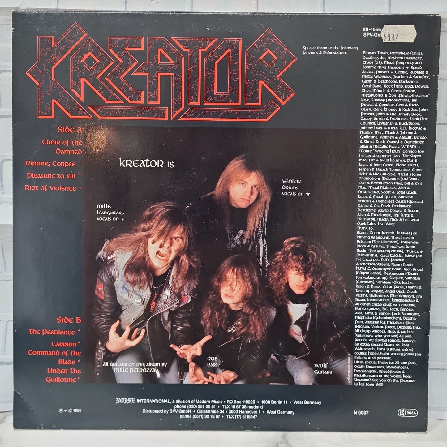 Kreator 'Pleasure To Kill' 12" Vinyl LP 1986