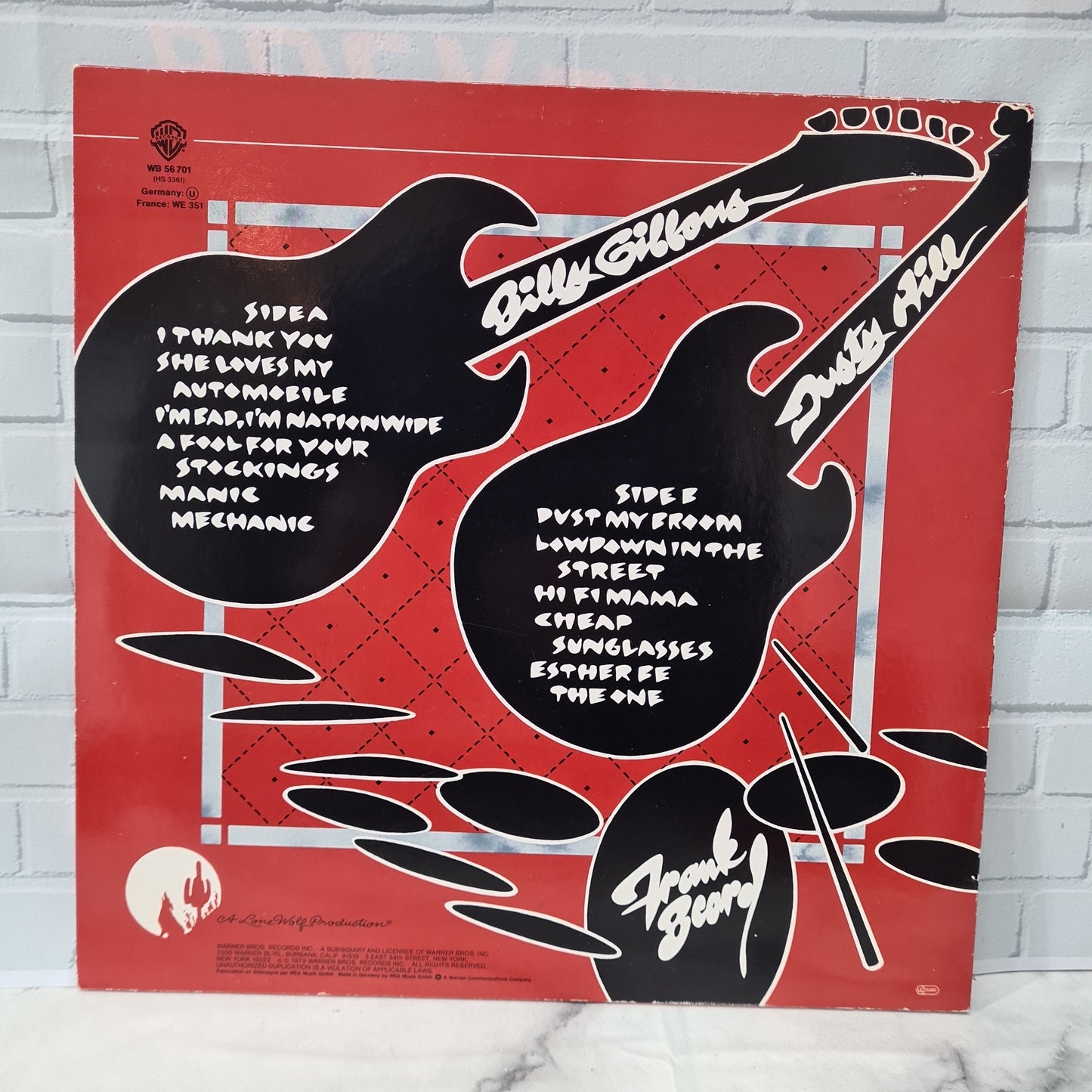 ZZ Top 'Deguello' LP 12" Vinyl 1979