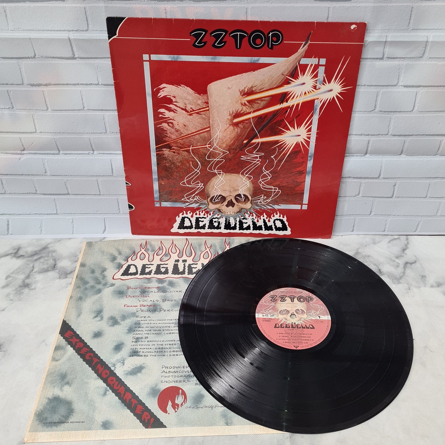 ZZ Top 'Deguello' LP 12" Vinyl 1979