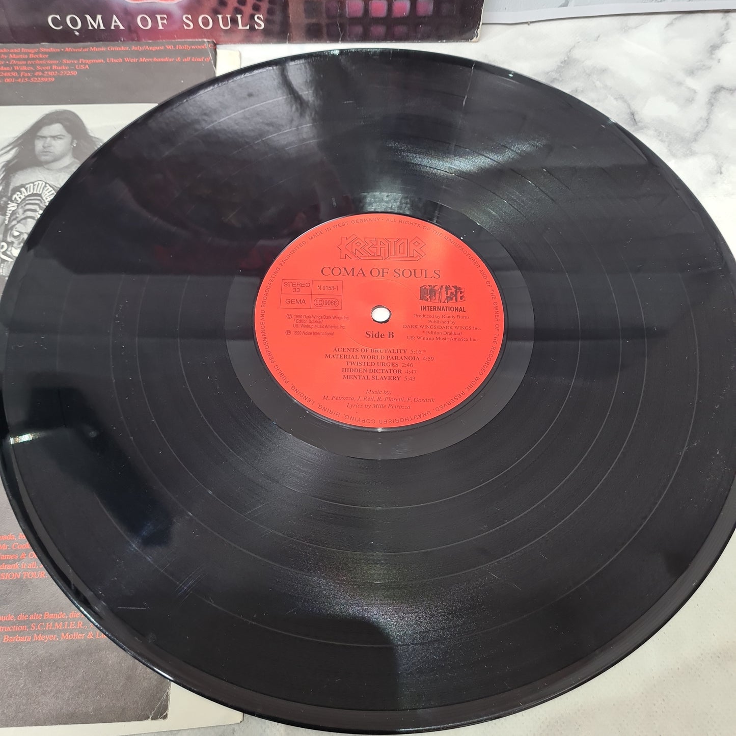 Kreator 'Coma Of Souls' LP 12" Vinyl 1990