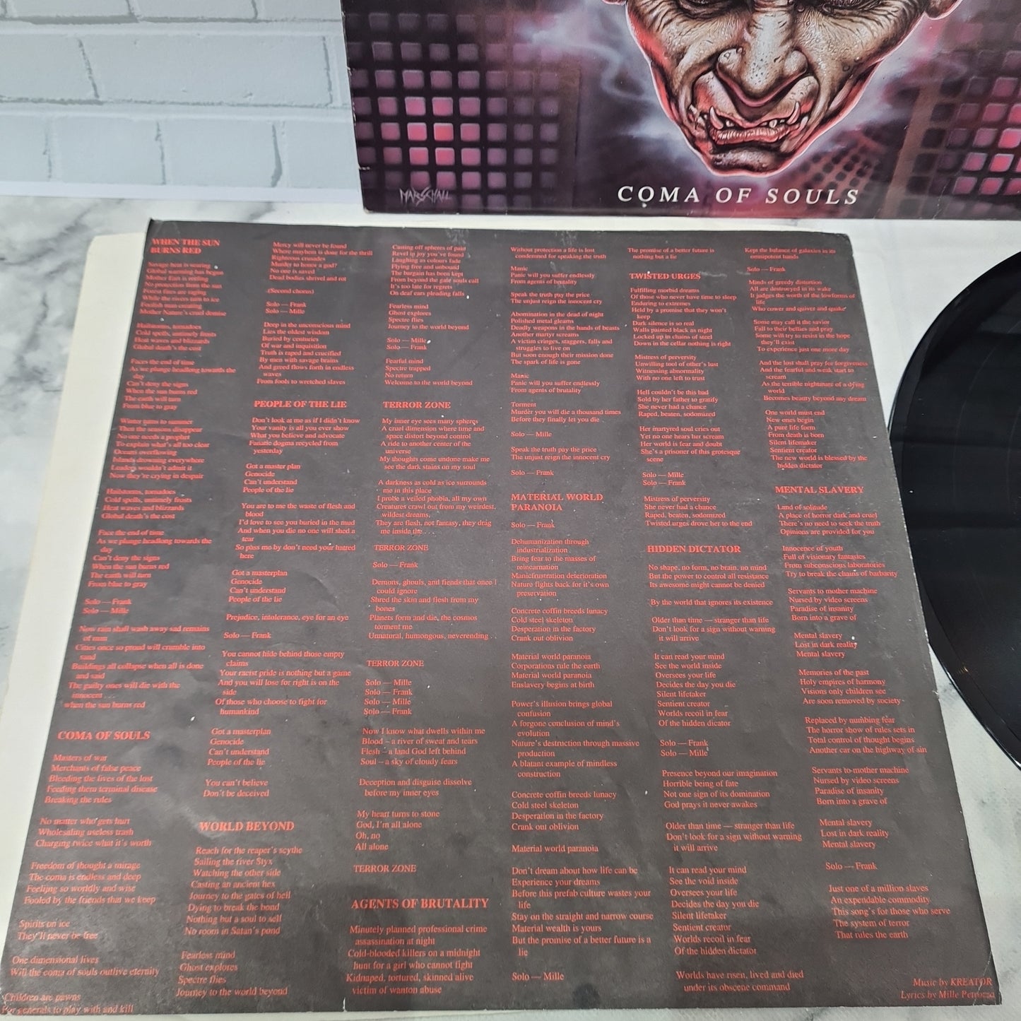 Kreator 'Coma Of Souls' LP 12" Vinyl 1990