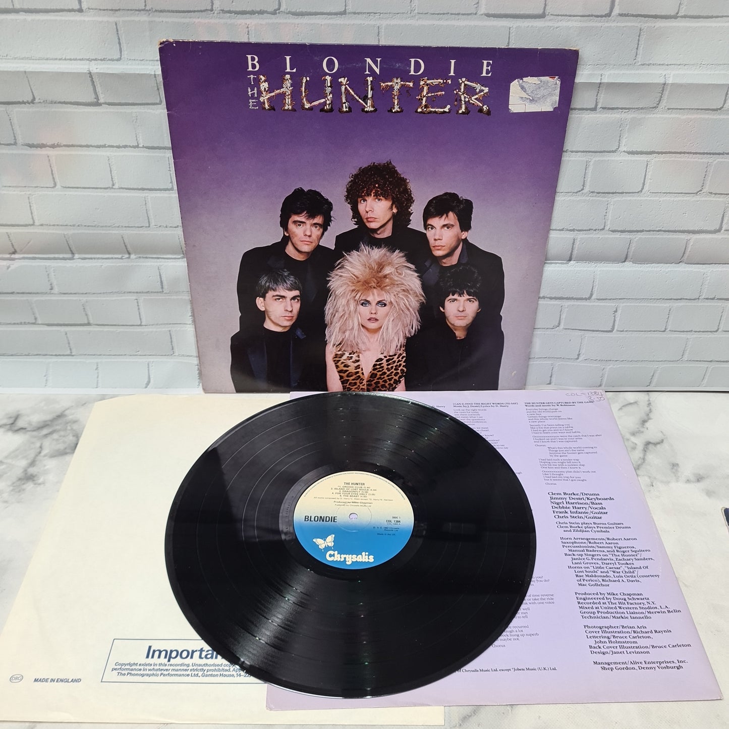 Blondie 'The Hunter' LP 12" Vinyl 1982