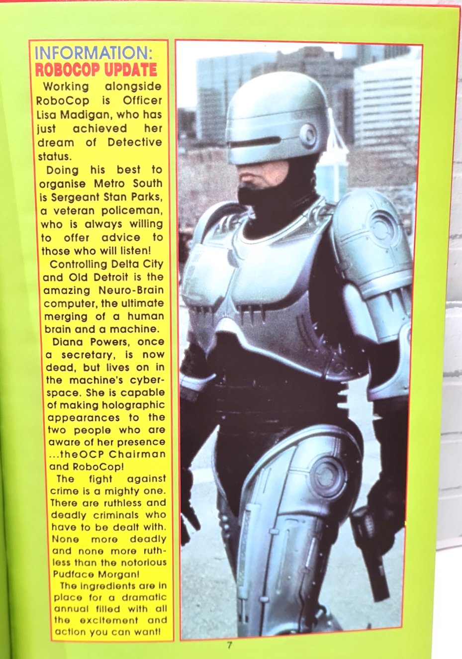Robocop The Series Annual Book 1994