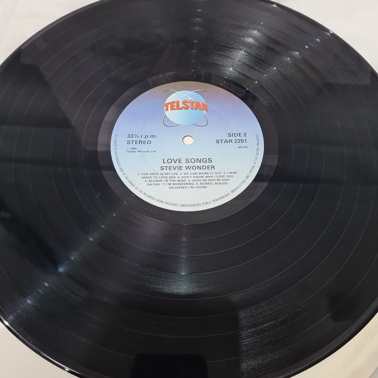 Stevie Wonder Love Songs Vinyl 1984
