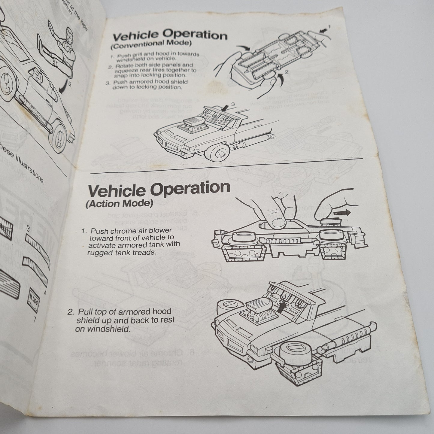 MASK Kenner Stinger Instructions W6