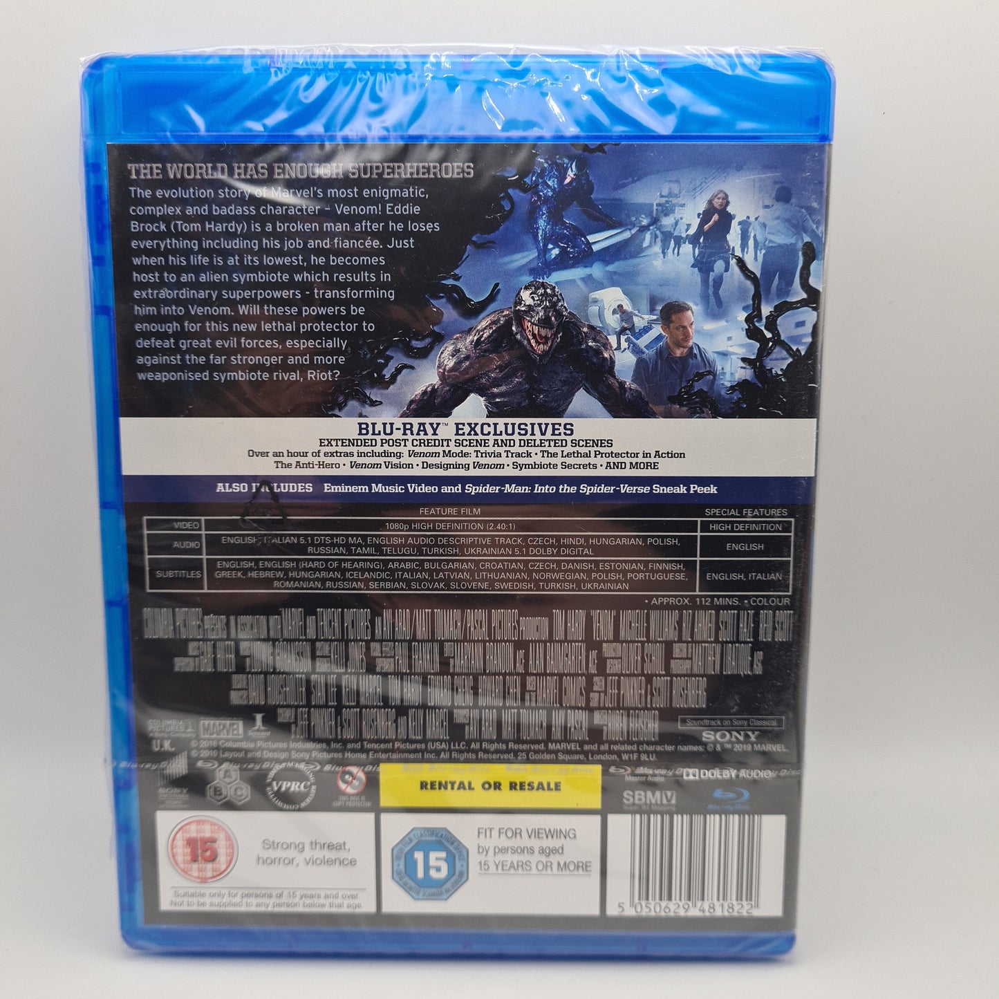 Venom Blu-Ray Sealed