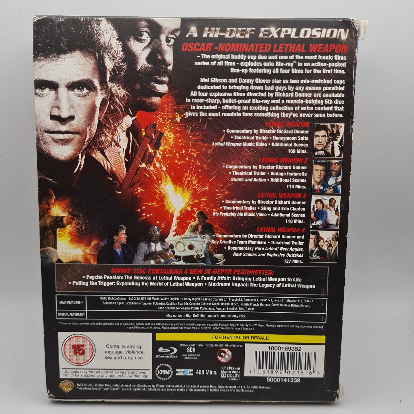 Lethal Weapon Collection Blu-Ray
