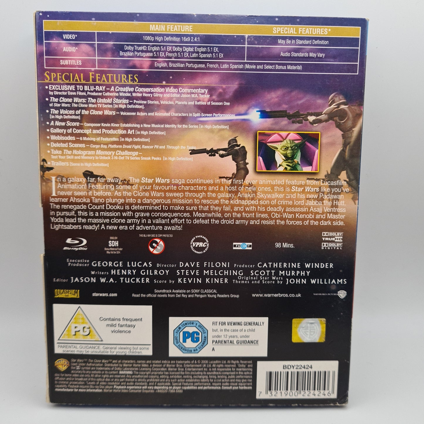 Star Wars The Clone Wars Blu-Ray