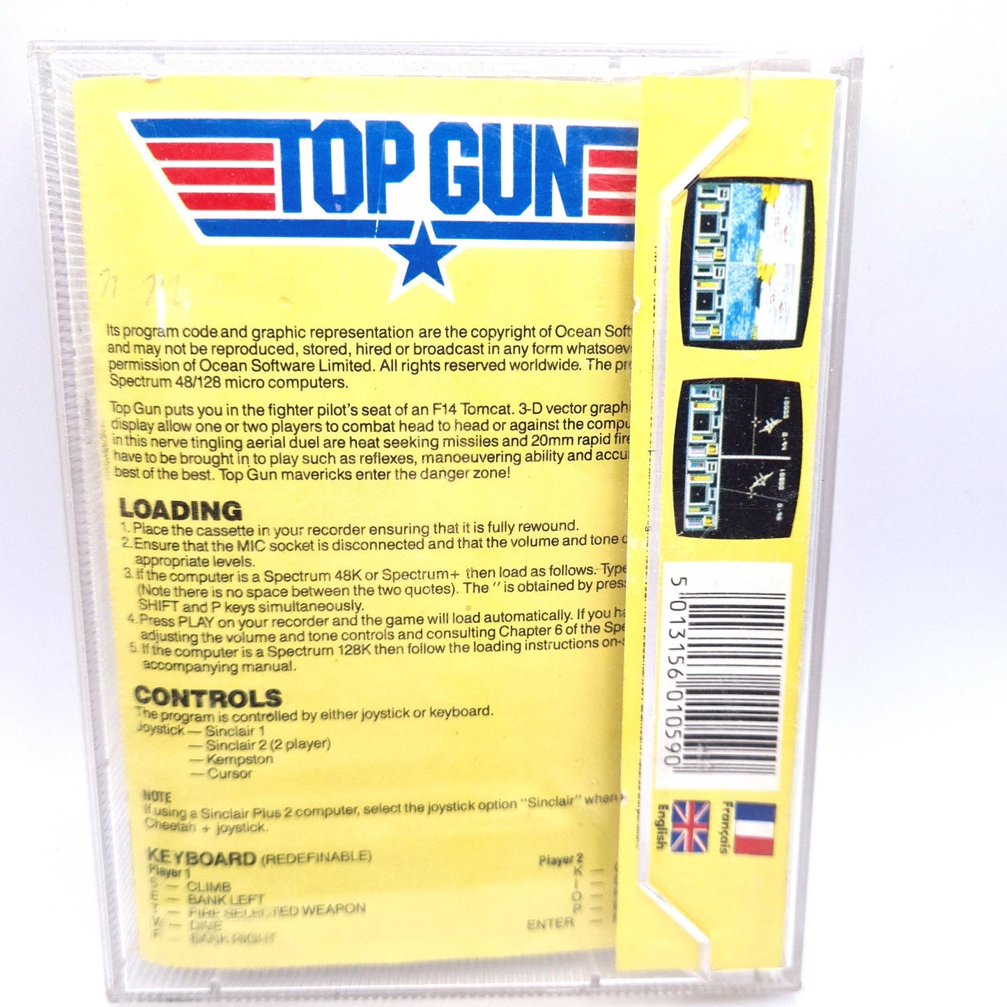 Top Gun Spectrum Computer Game W9