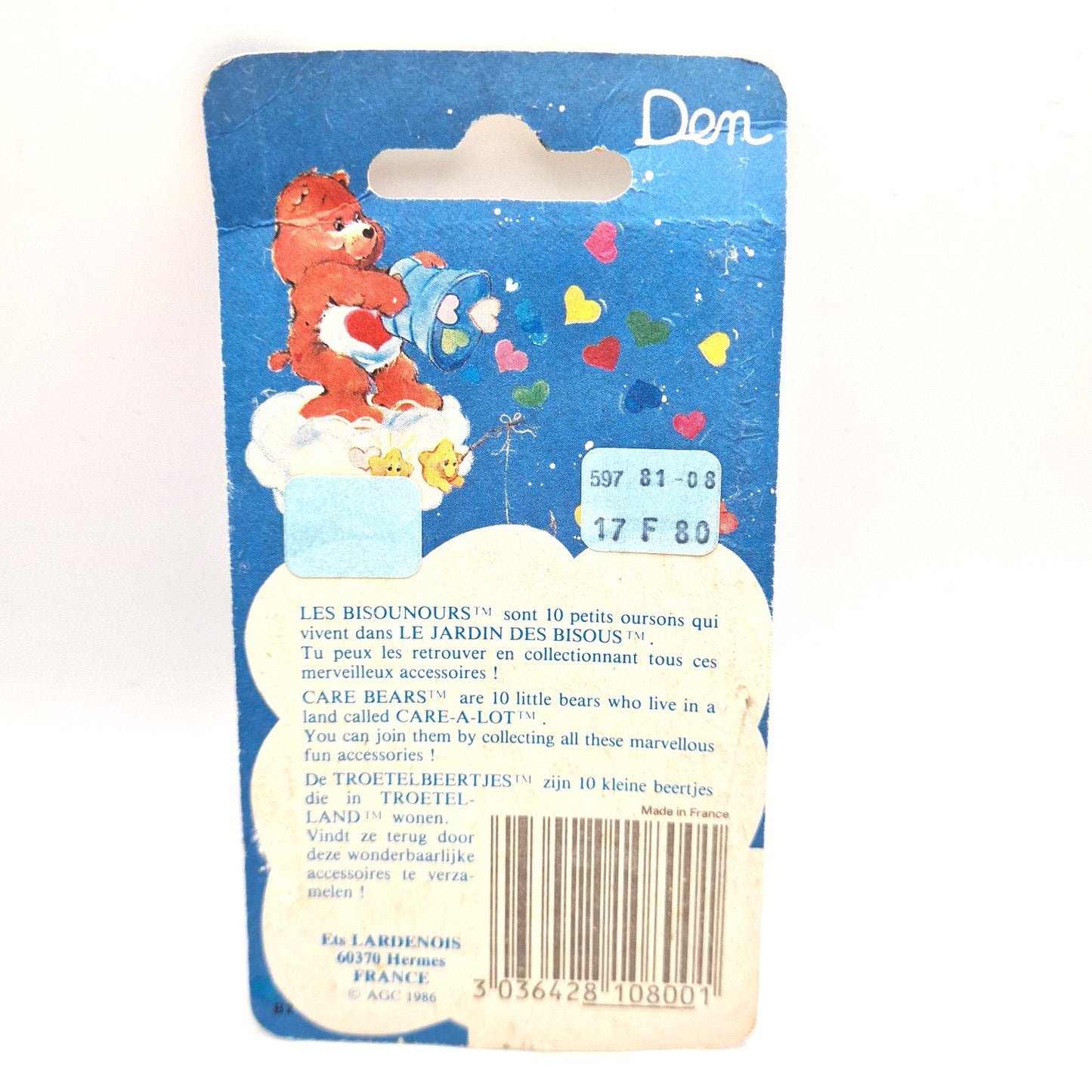 Care Bears Hair Clip 80s Vintage W9