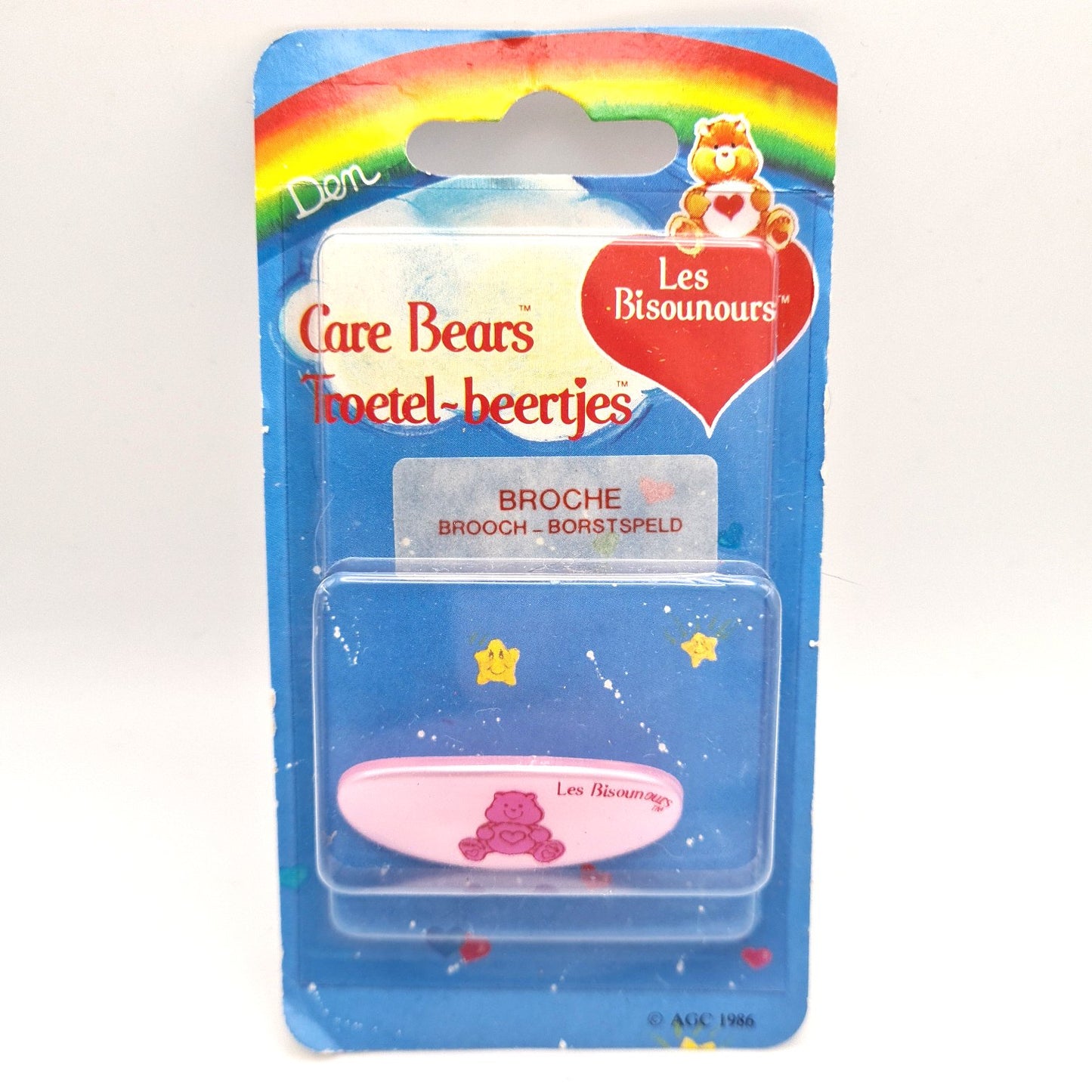 Care Bears Brooch Badge 80s W9
