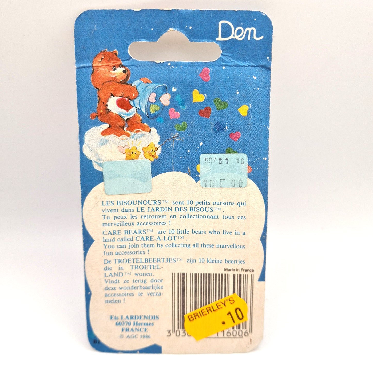 Care Bears Brooch Badge 80s W9