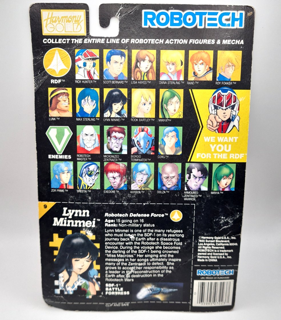 Robotech Lynn Minmei 90s Actiin Figure W9