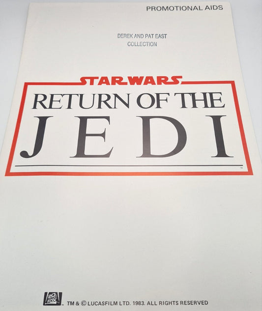Star Wars 'Return Of The Jedi' 1983 Promotional Aids Leaflet