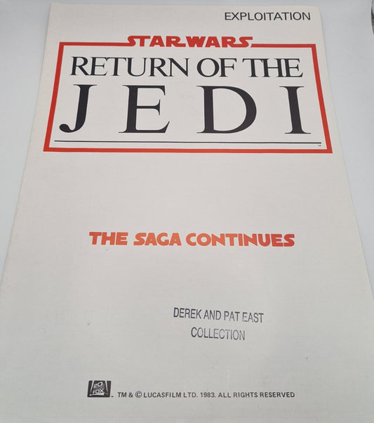 Star Wars 'Return Of The Jedi' 1983 Exploitation Leaflet