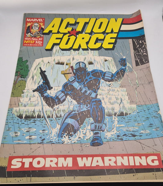 Action Force Marvel Comic 1987 #37 W11