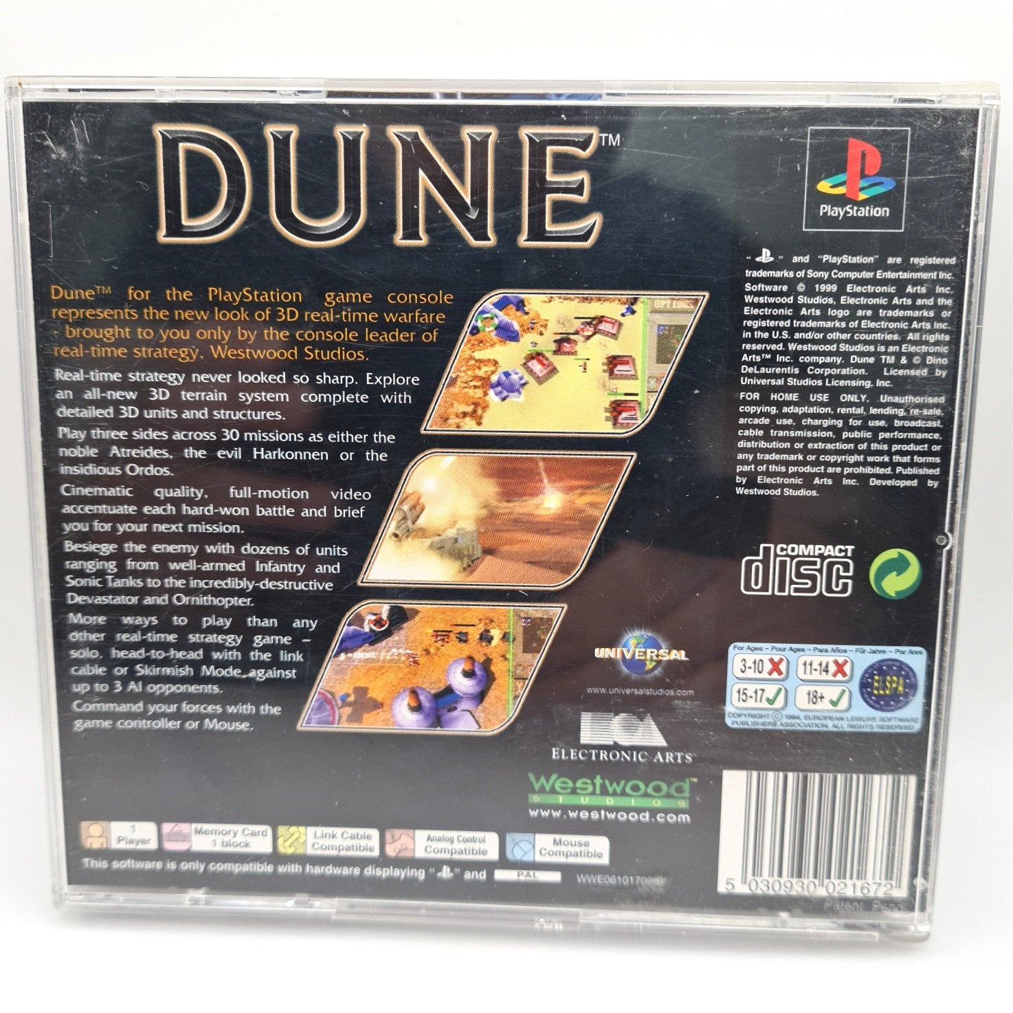 Dune Sony Playstation 1 Game – Back To The Toyz