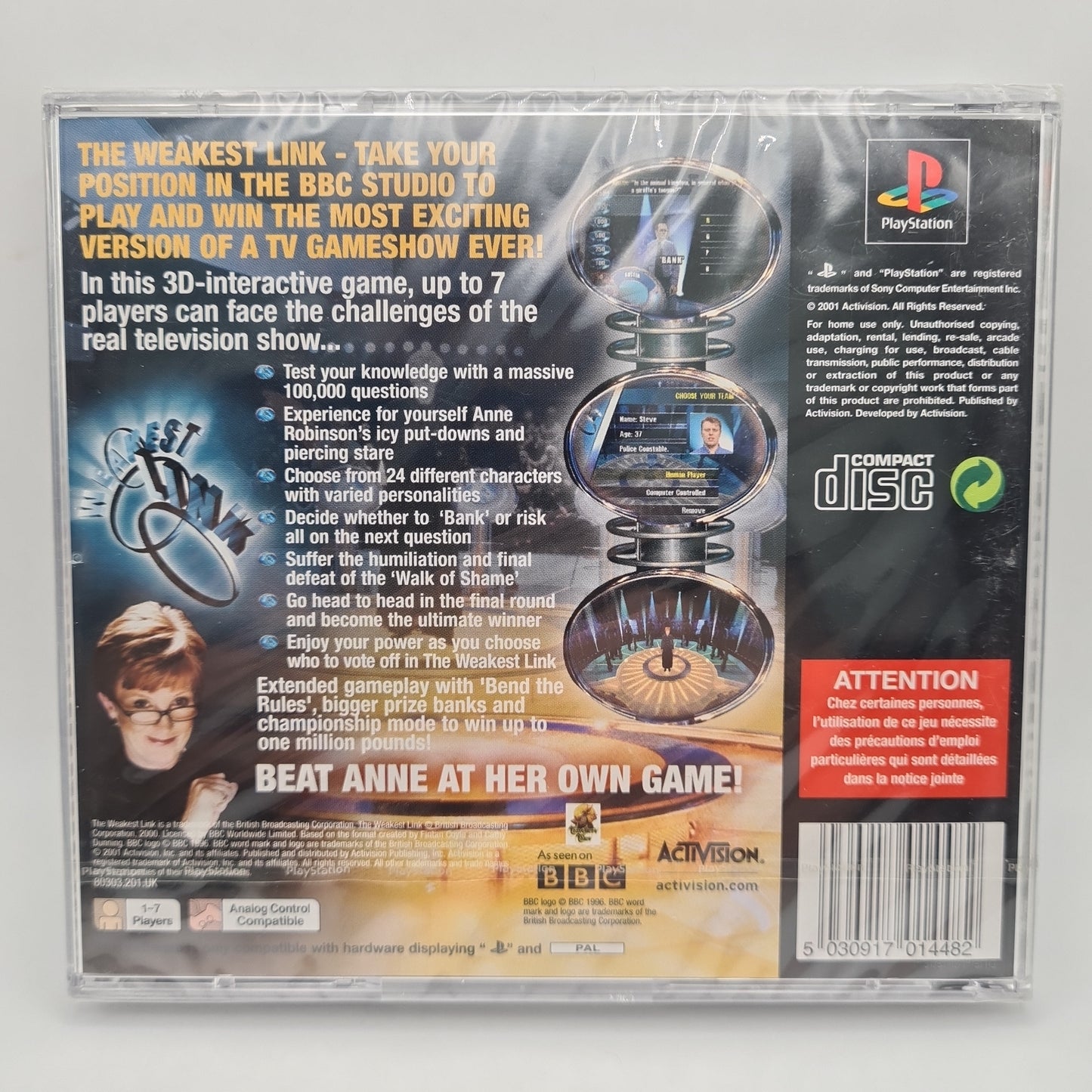 Sony playstation 1 The Weakest Link (Sealed) Playstation 1 Game