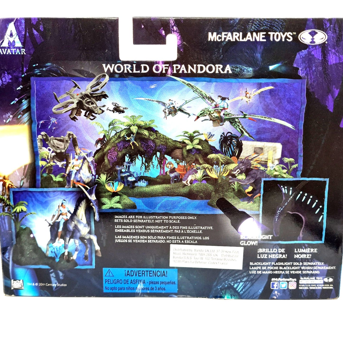 Avatar Mcfarlane Tsu'Tey & Direhorse Mini Figure World of Pandora