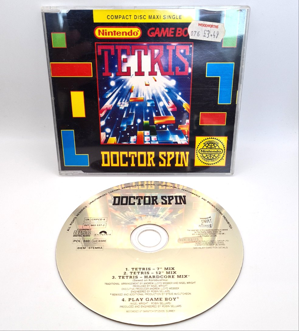 Tetris Nintendo Doctor Spin CD 1992 W7