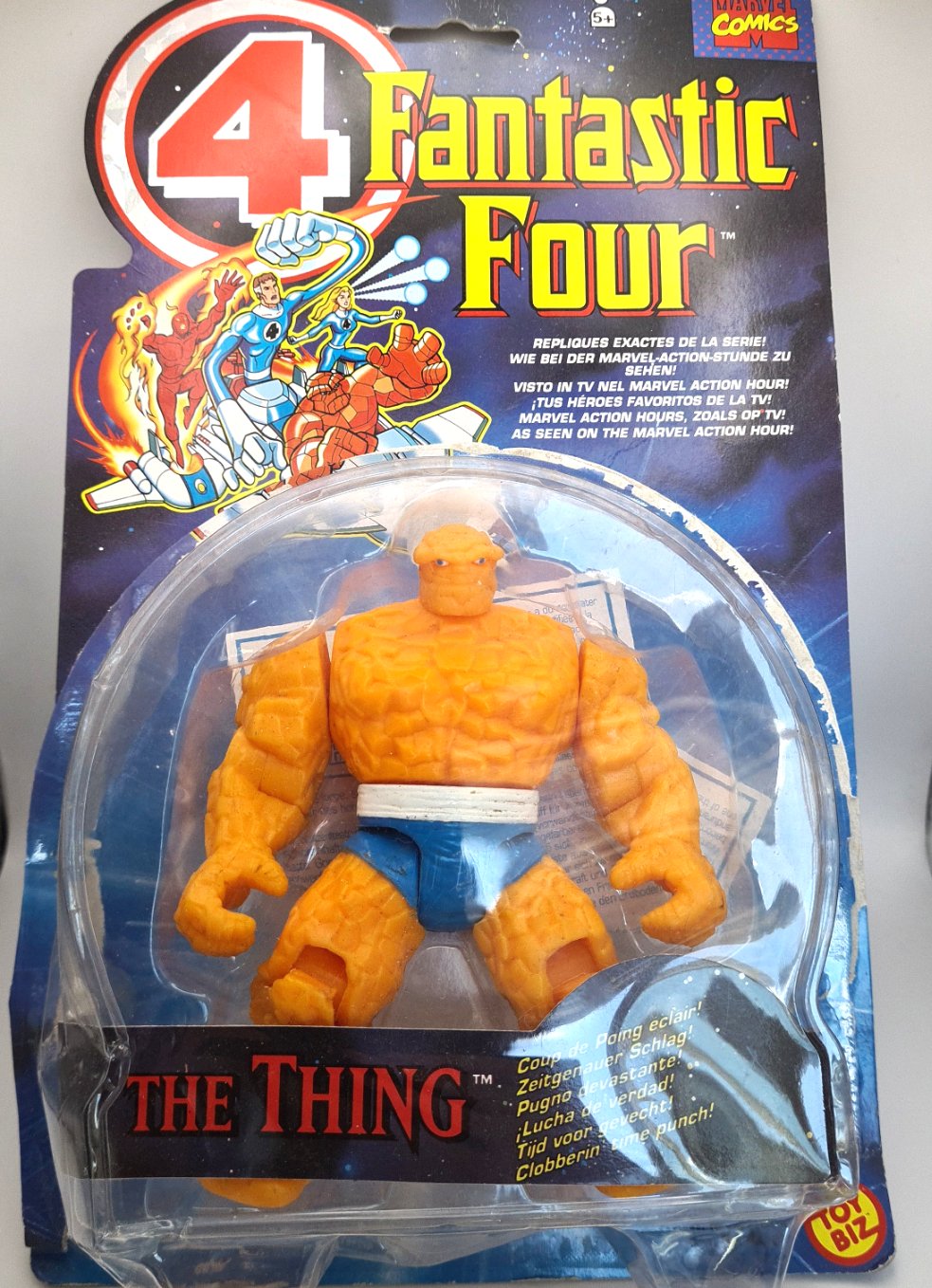 The Thing Marvel Toybiz 1995 Action Figure (Open Card)