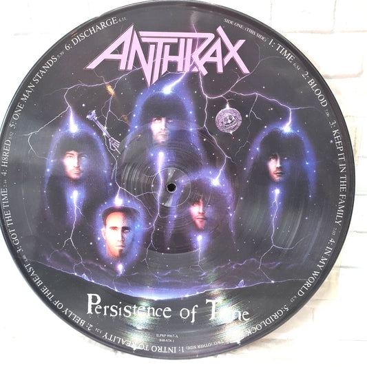 Anthrax - Persistence Of Time 12” Picture Disc Vinyl LP