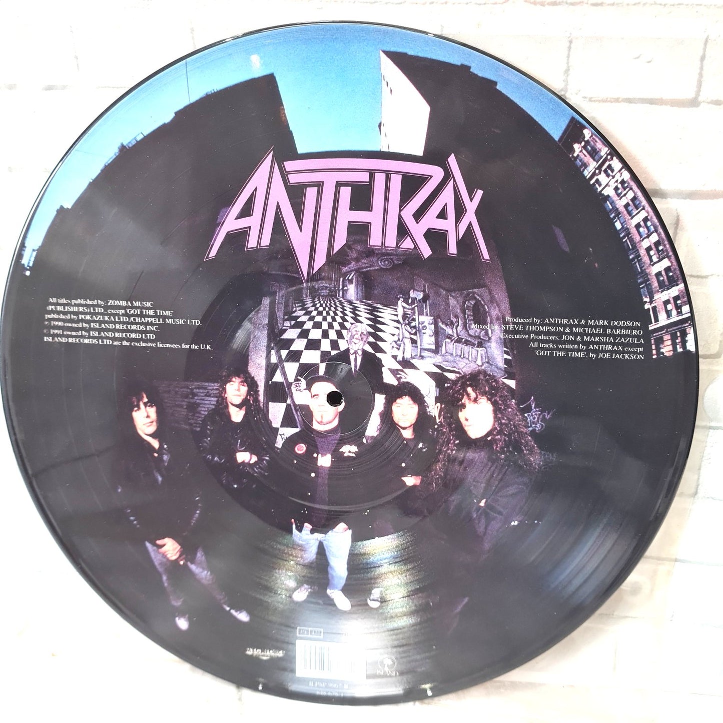 Anthrax - Persistence Of Time 12” Picture Disc Vinyl LP