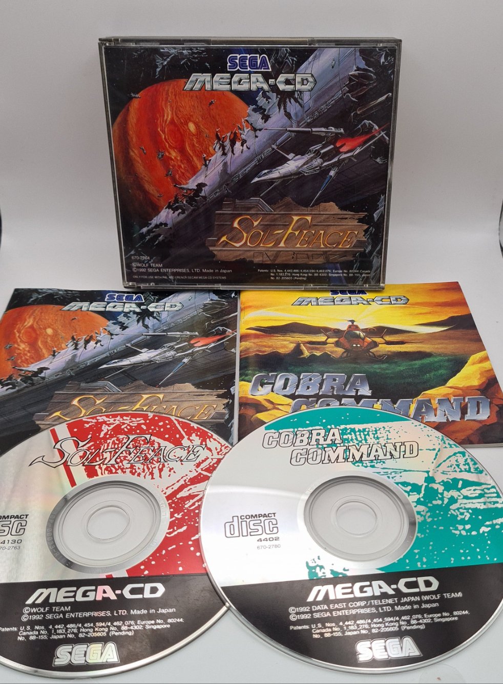 Cobra Command & Sol-Feace Sega Mega-CD Double Game