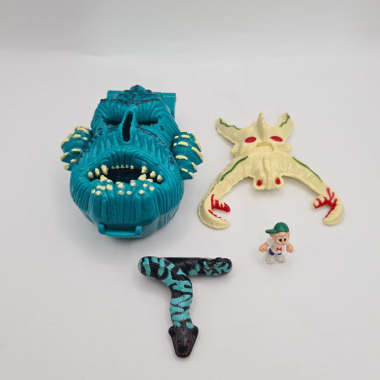 MIGHTY MAX SEA SQUIRM Horror Heads Vintage Figure Playset Complete W11