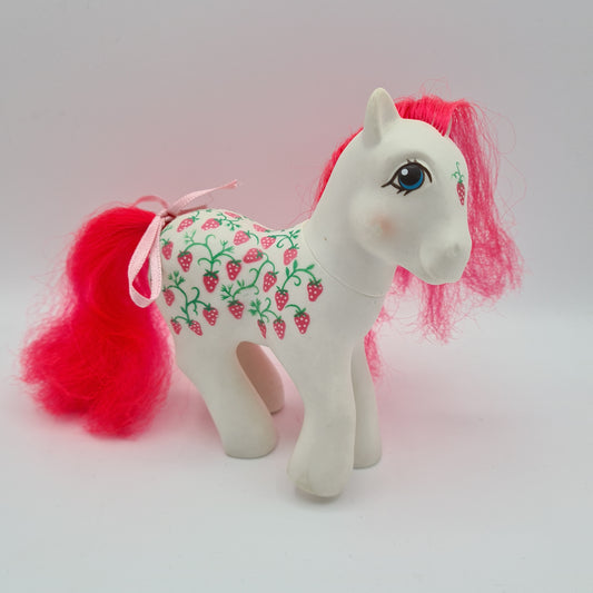 My Little Pony G1 Sugarberry White Pink Twice As Fancy Strawberry W13