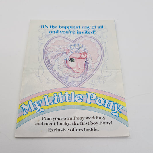 My Little Pony Vintage 1986 Leaflet Brochure Pamphlet W13