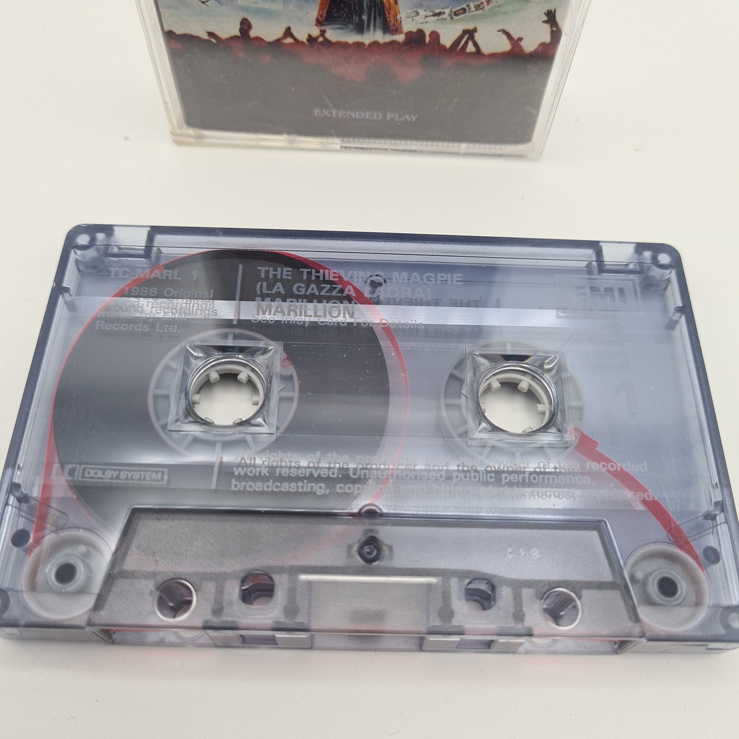 MARILLION THE THIEVING MAGPIE LA GAZZA LADRA CASSETTE TAPE ALBUM EMI 1988