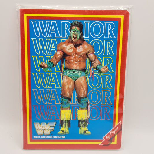 WWF PIGMA 1991 ULTIMATE WARRIOR MATHS NOTE PAD ITALIAN EXCLUSIVE W2