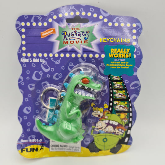 RUGRATS REPTAR BASIC FUN KEY CHAIN FACTORY PACKAGED W8