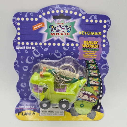 RUGRATS REPTAR WAGON BASIC FUN KEY CHAIN FACTORY PACKAGED W8
