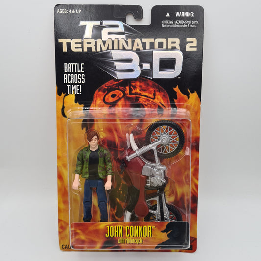 Terminator 2 T2 3-D 1997 Kenner John Connor Action Figure Sealed Motorcycle W8
